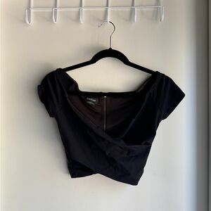 Y2k Bebe Wrap Crop Top S